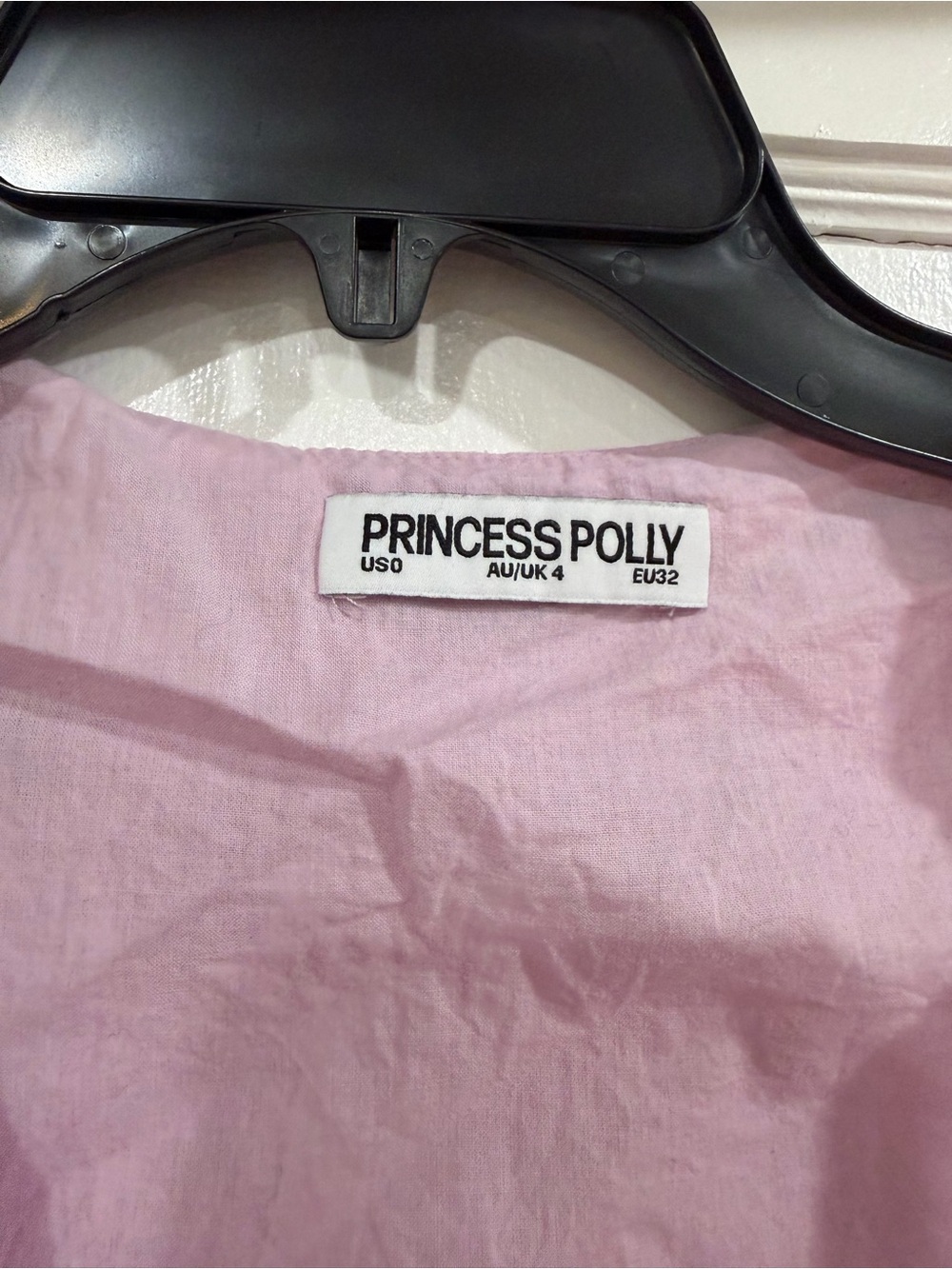Princess Polly Light Pink Embroidered Tie-Front Tank - Picture 2 of 9